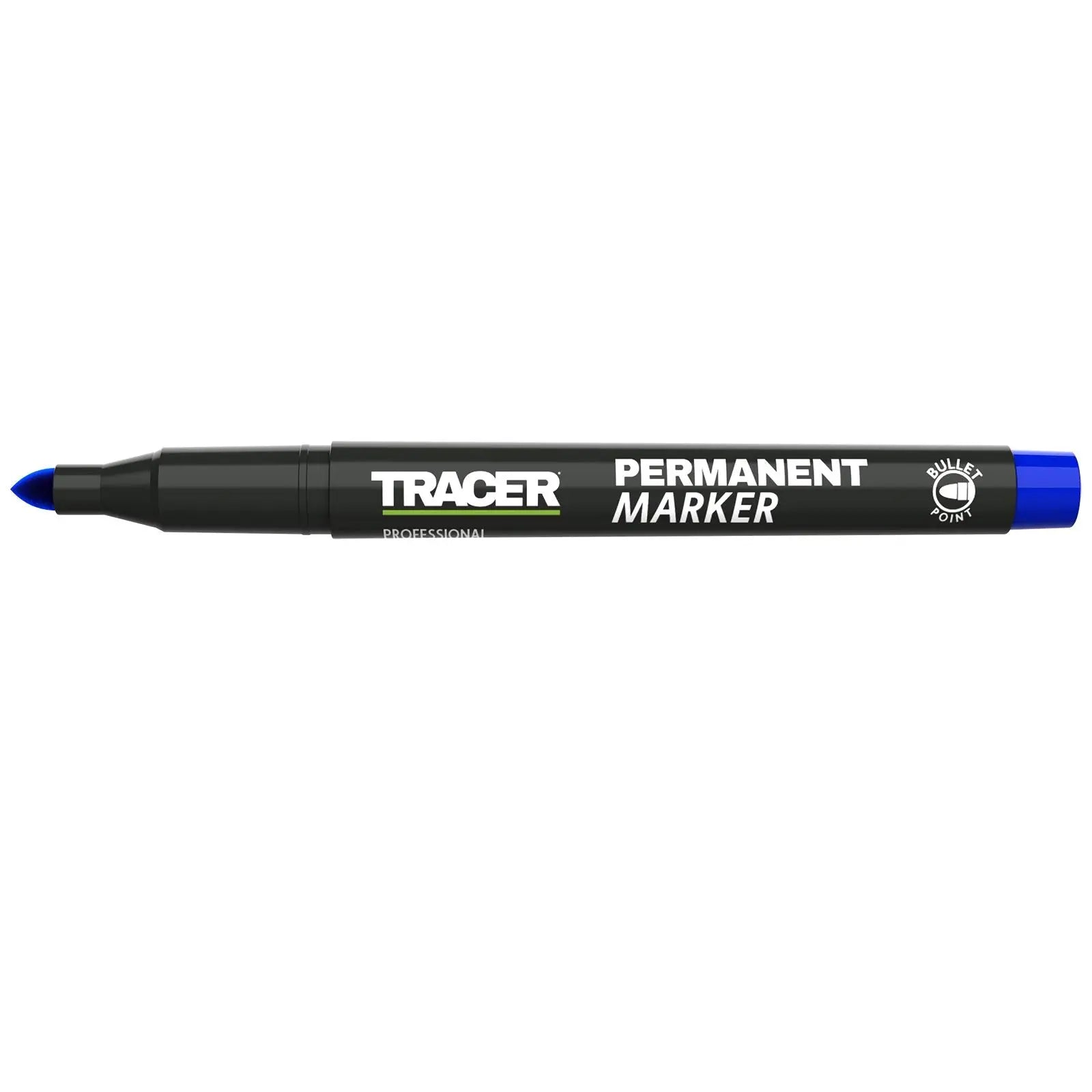 TRACER Permanent Marker Pen Blue 1-2mm Fine Bullet Point 