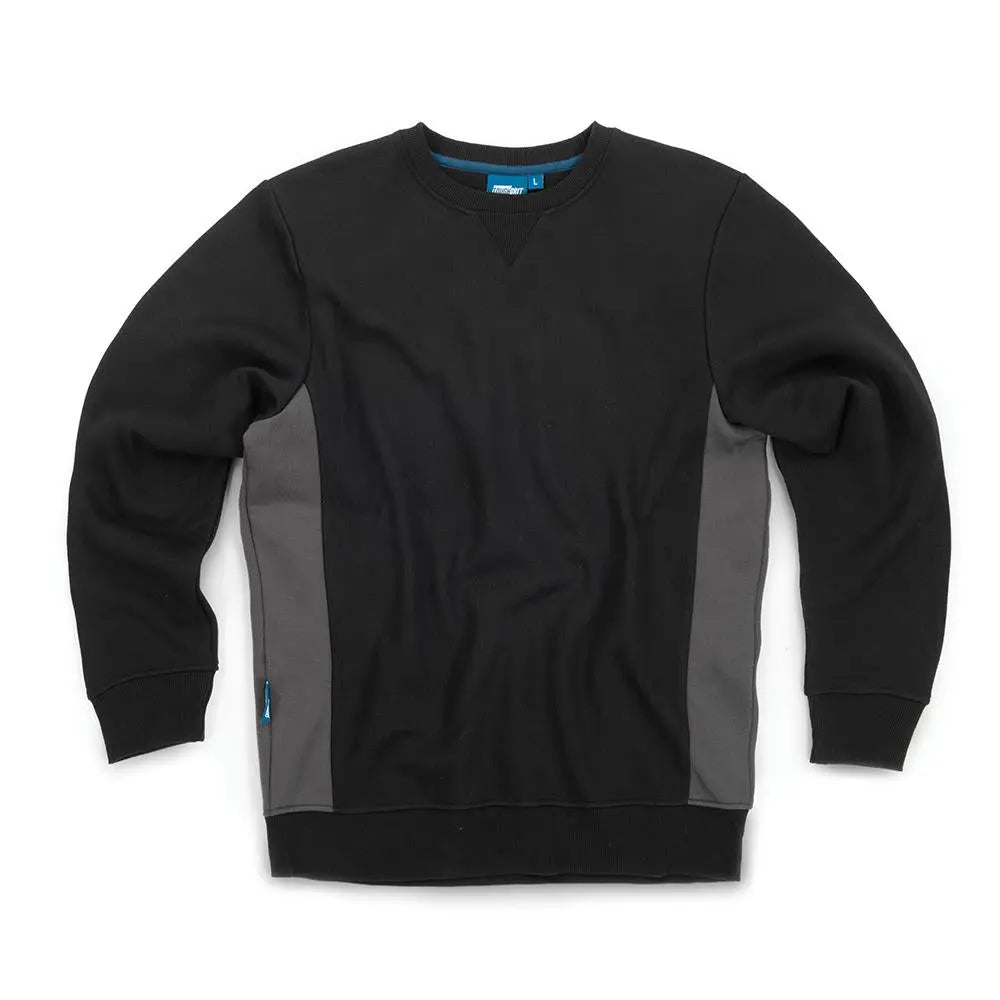 Tough Grit 2-Tone Sweatshirt Black / Charcoal M 703878  White Rose Tools