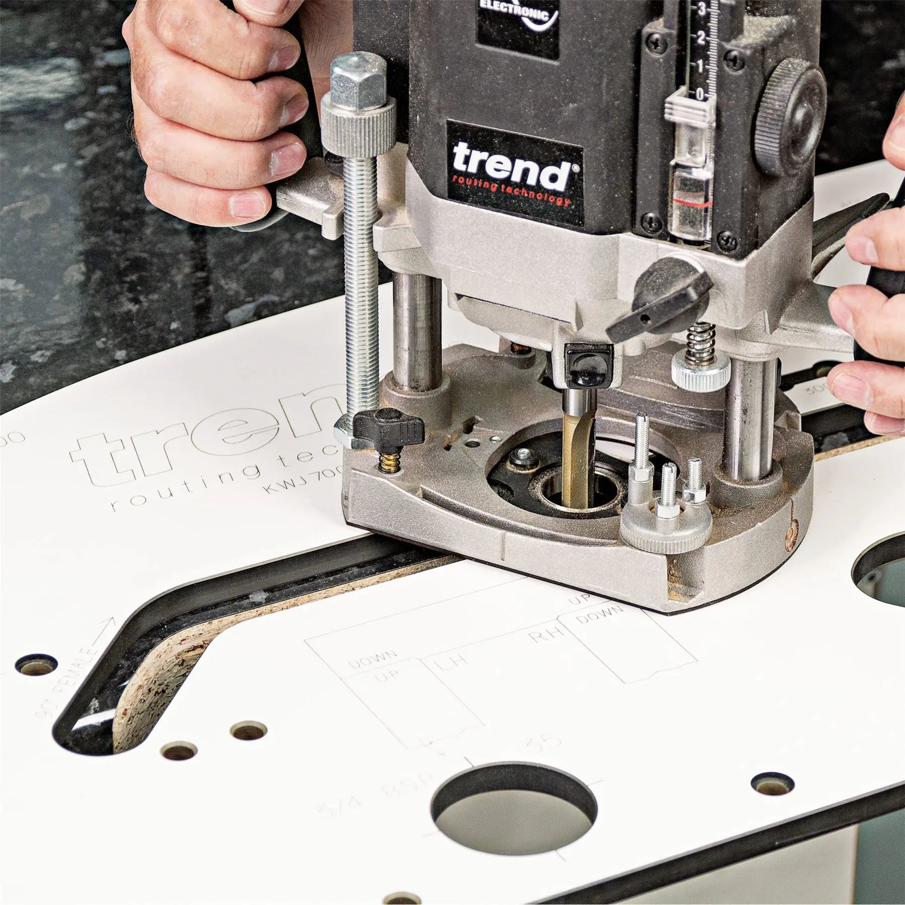 Trend 1/2" Tct Two Flute Straight Worktop Router Cutter 12.7mm X 50mm BR01X1/2TC 