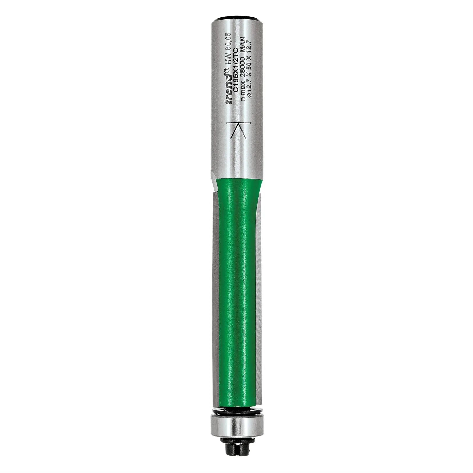 Trend Bearing Guided Trimmer 12.7mm Diameter C195X1/2TC  White Rose Tools