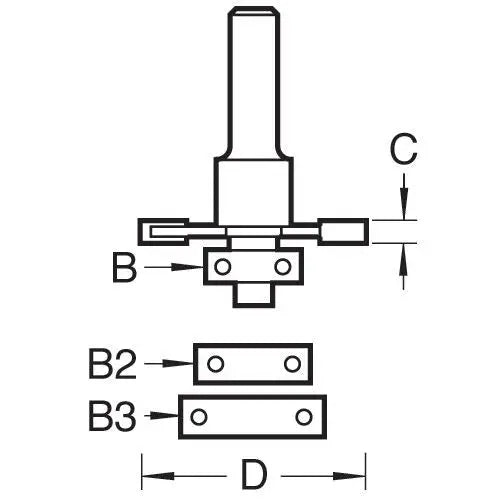 Trend Biscuit Jointer Set C152X1/4TC 