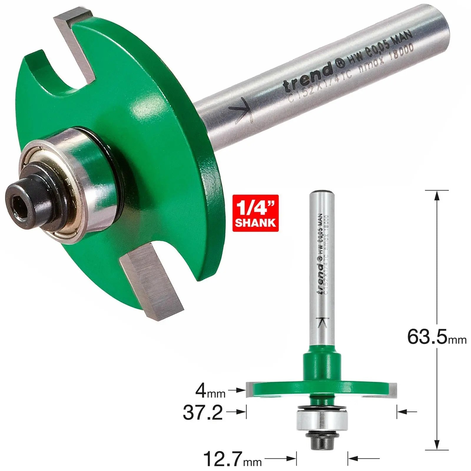 Trend Biscuit Jointer Set C152X1/4TC 