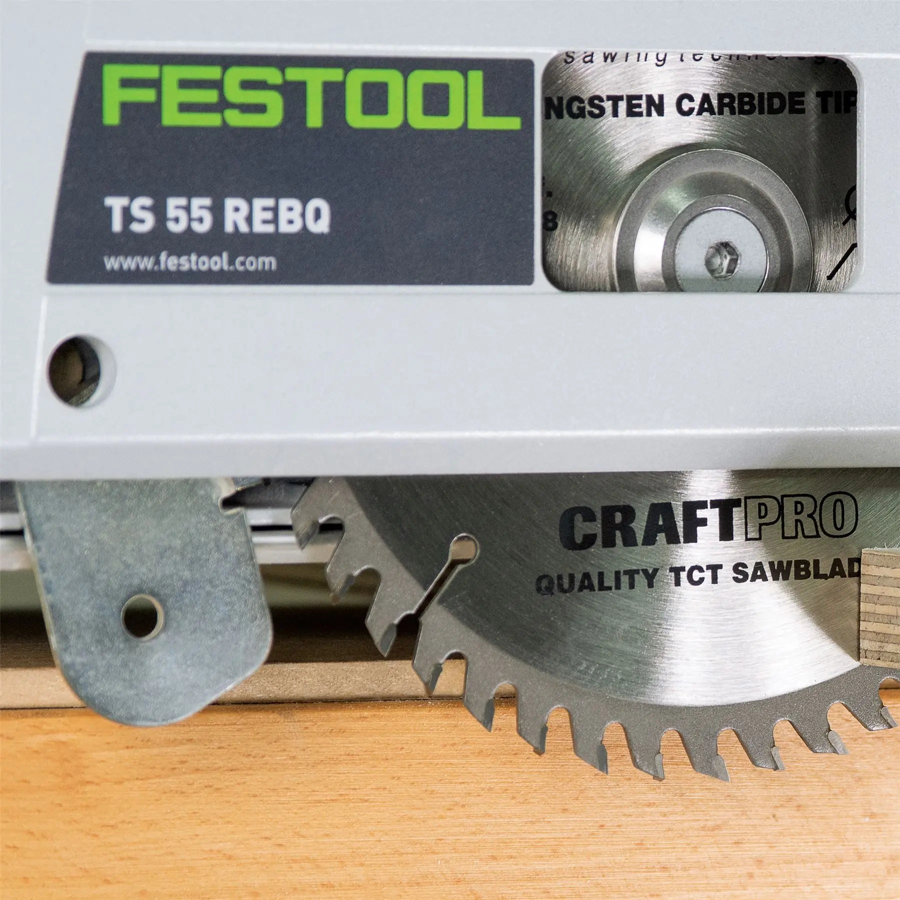 Trend Craft Pro 165mm Diameter 20mm Bore 48 Tooth Fine Finish Cut Saw Blade For Plunge Saws CSB/16548B 