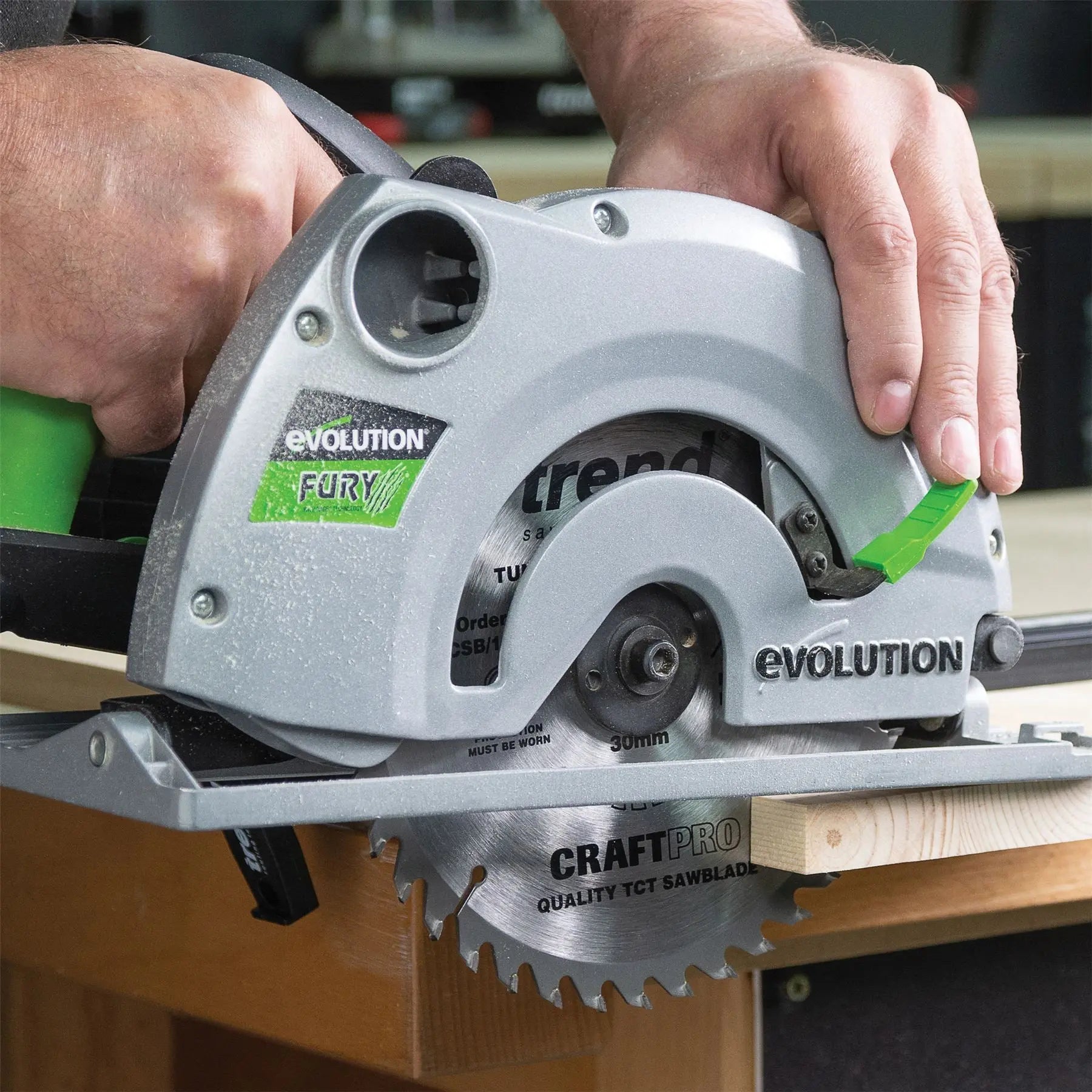 Trend Craft Pro 190mm Diameter 30mm Bore 24 Tooth Combination Cut Saw Blade For Hand Held Circular Saws. CSB/19024 