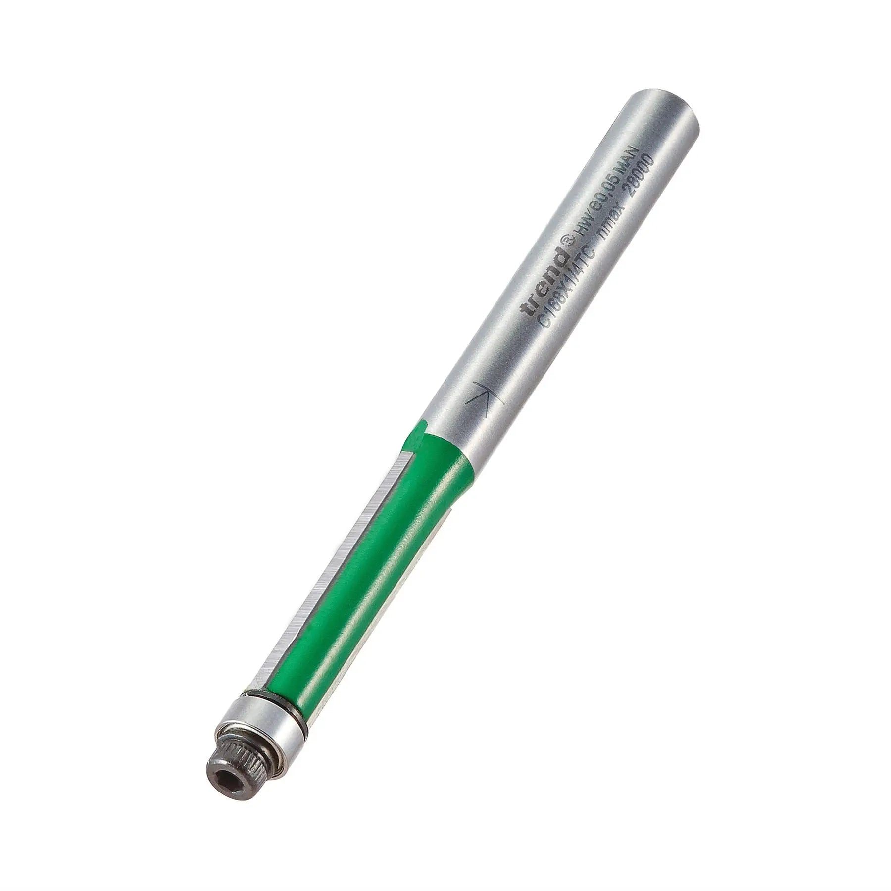 Trend Guided Trimmer 6.35mm Diameter X 25.4mm  C168X1/4TC 