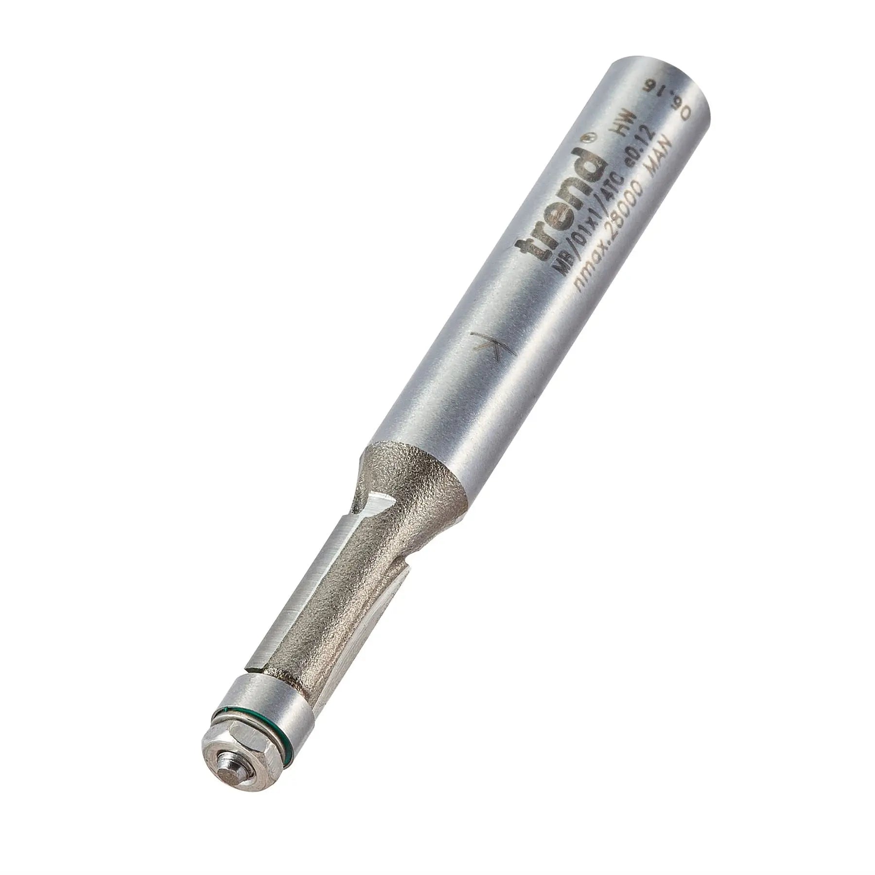Trend Mini Guided Trimmer 4.8 Diameter X 11mm  MB/01X1/4TC  White Rose Tools