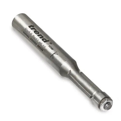 Trend Mini Guided Trimmer 4.8 Diameter X 11mm  MB/01X1/4TC  White Rose Tools