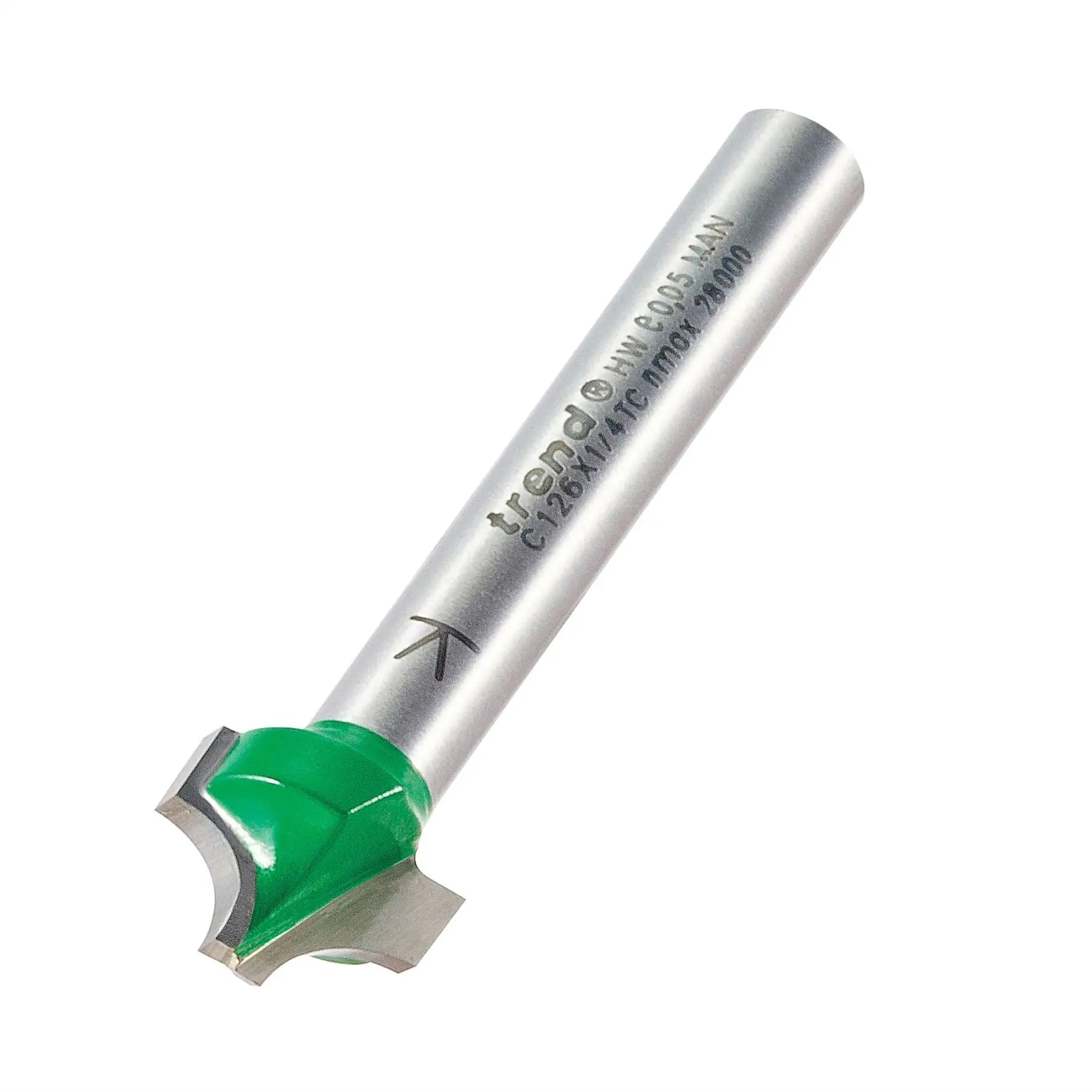Trend Rounding Over 4.8mm Radius X 12.7mm Cut  C126X1/4TC  White Rose Tools