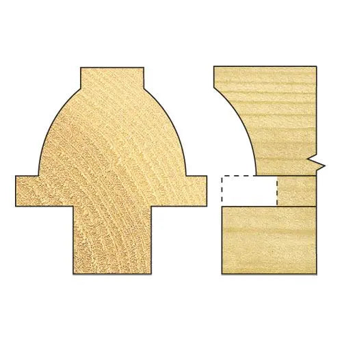 Trend Sash Bar Ovolo Joint Cutter 17mm Radius C271X1/2TC  White Rose Tools