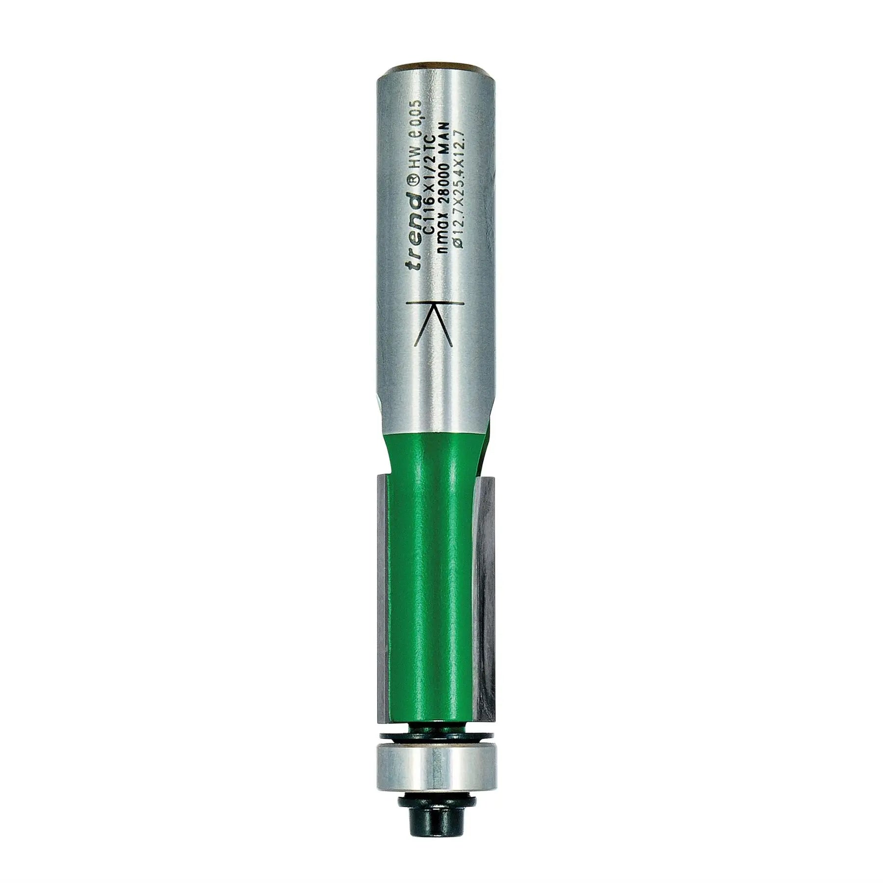 Trend Self Guided Trimmer 12.7mm Diameter  C116X1/2TC  White Rose Tools