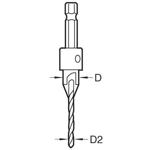 Trend Snappy Countersink With 5/64 (2mm) Drill  SNAP/CS/4 