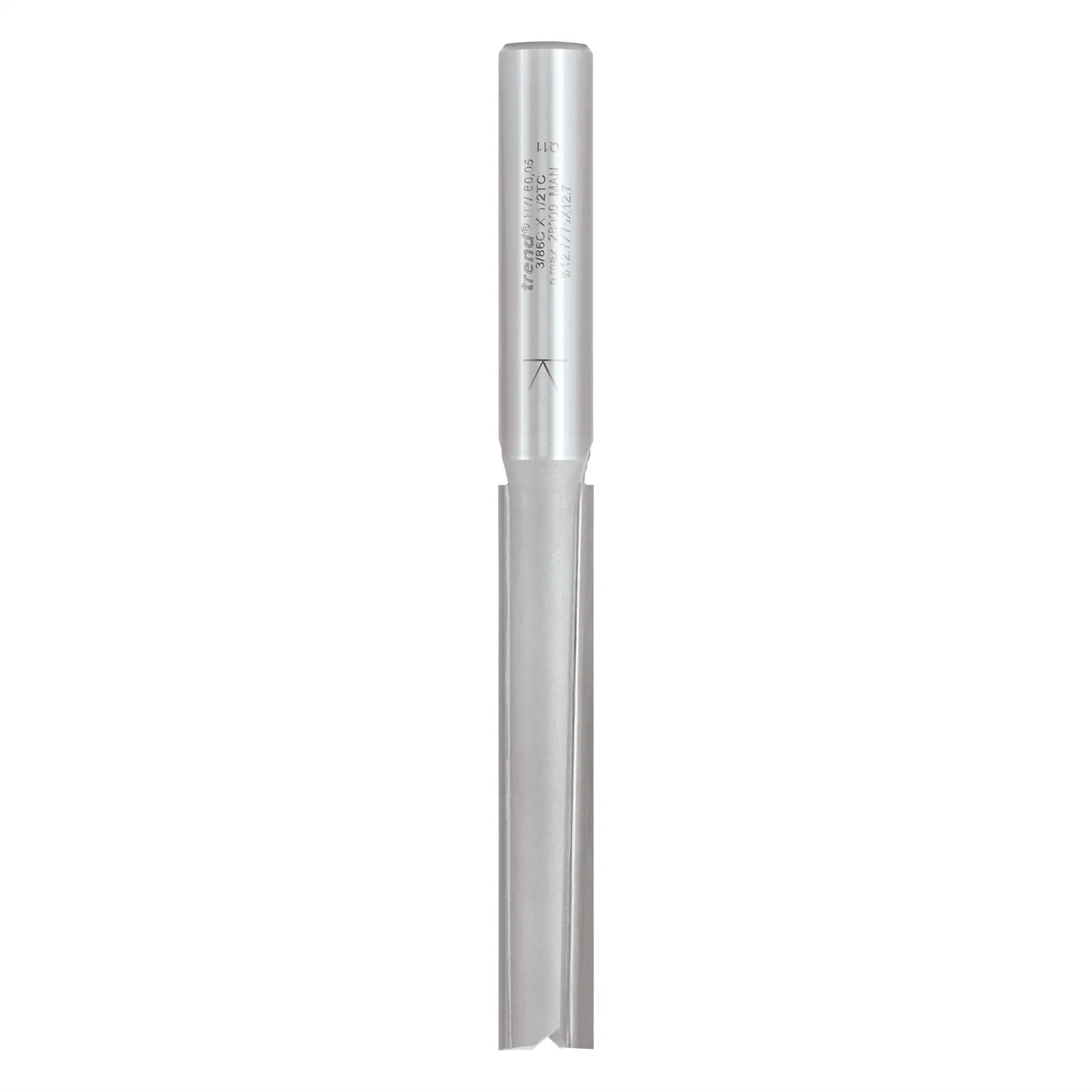 Trend Two Flute 12.7mm Dia X 75mm Cut  3/86CX1/2TC  White Rose Tools