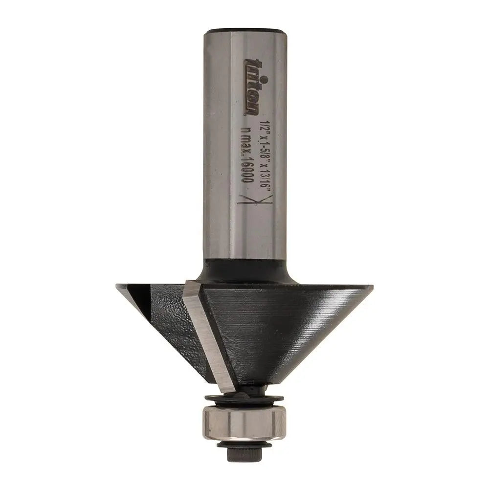 Triton 1/2" Chamfer Cutter Router Bit 1-5/8" x 13/16" x 1/2" x 45° 