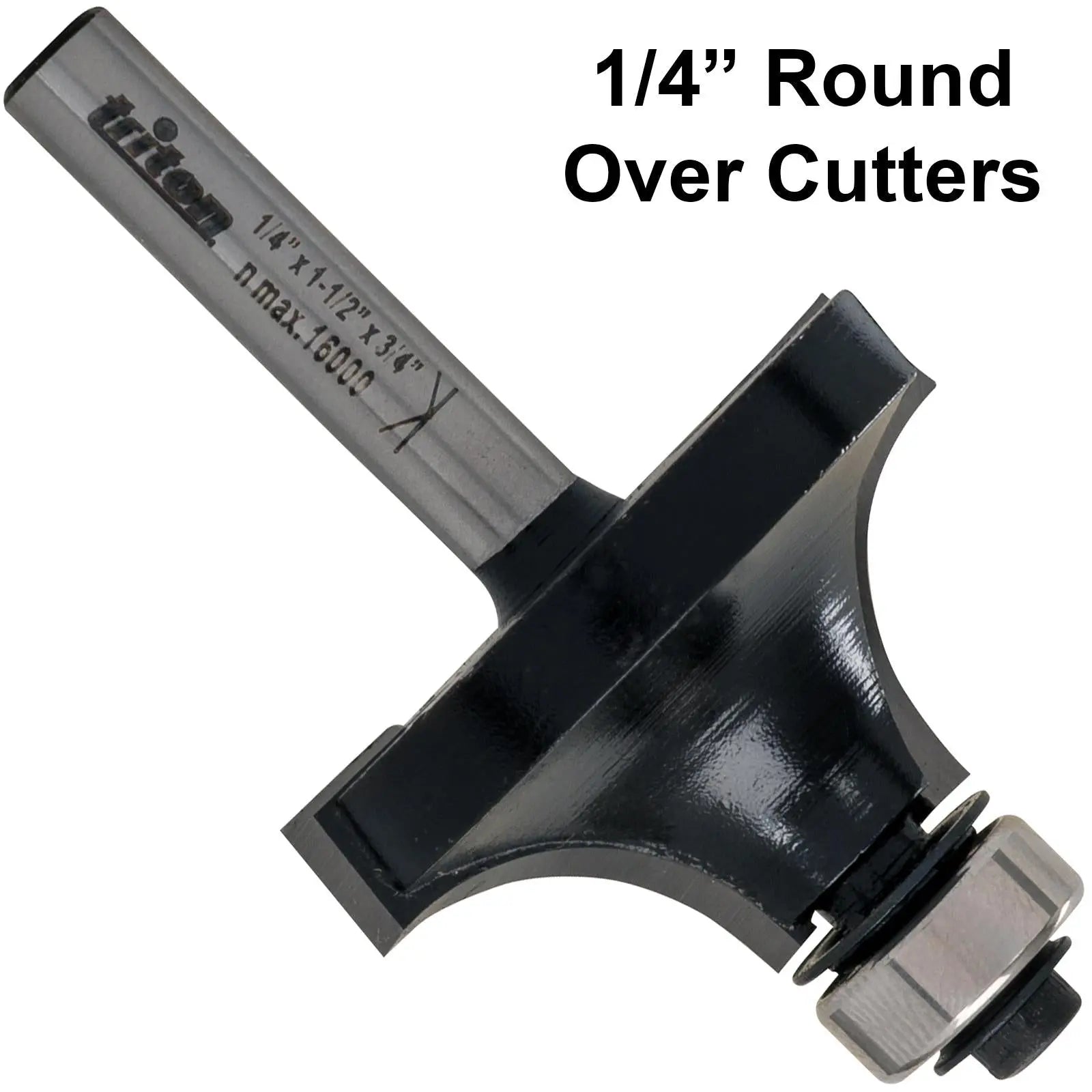 Triton 1/4" Round Over Cutter Router Bits 
