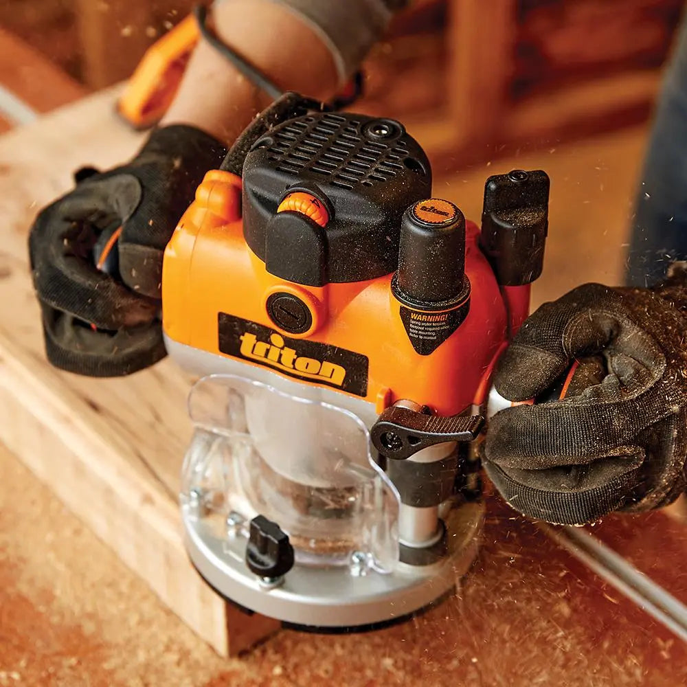 Triton 1400W Dual Mode Precision Plunge Router MOF001 330085  White Rose Tools