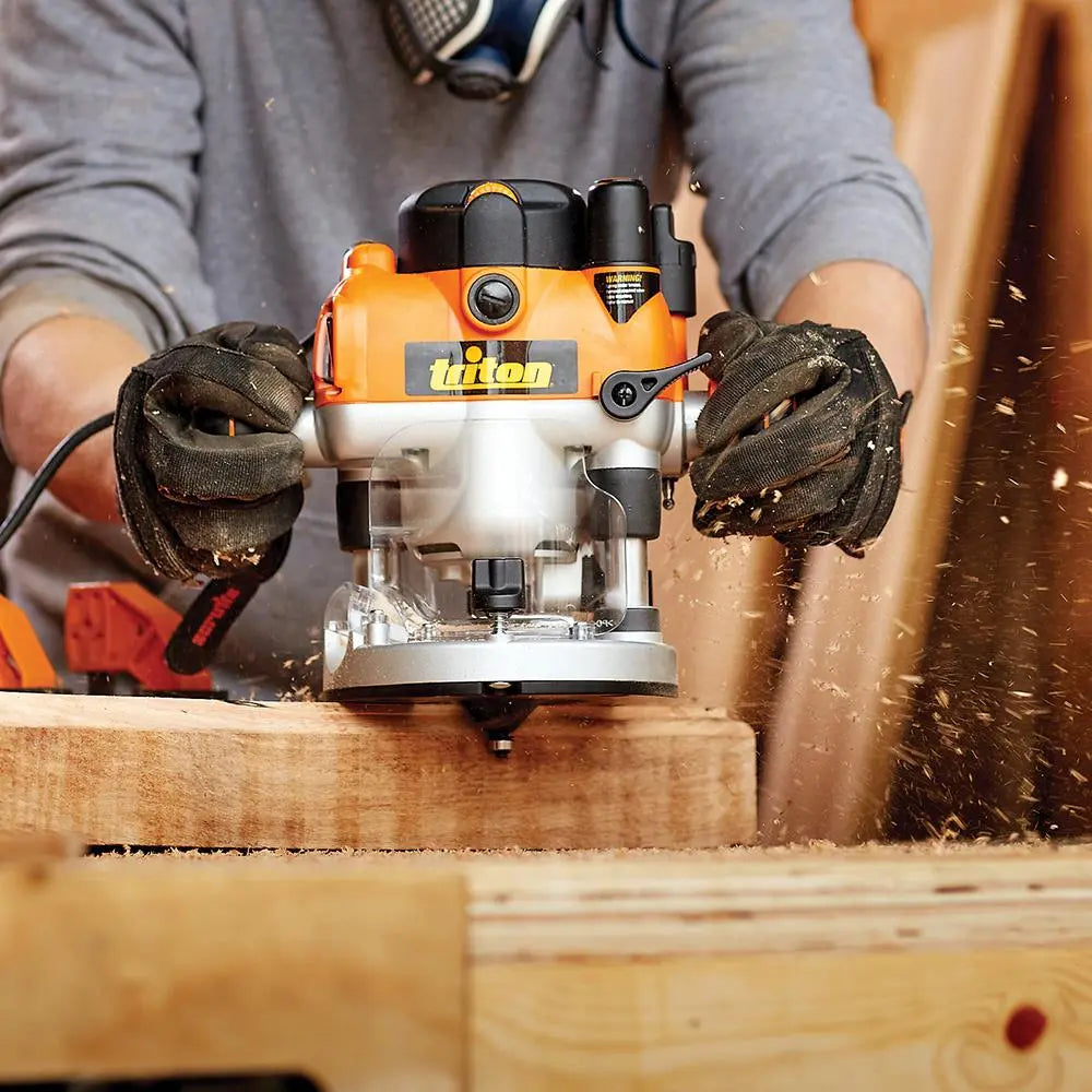 Triton 1400W Dual Mode Precision Plunge Router MOF001 330085  White Rose Tools
