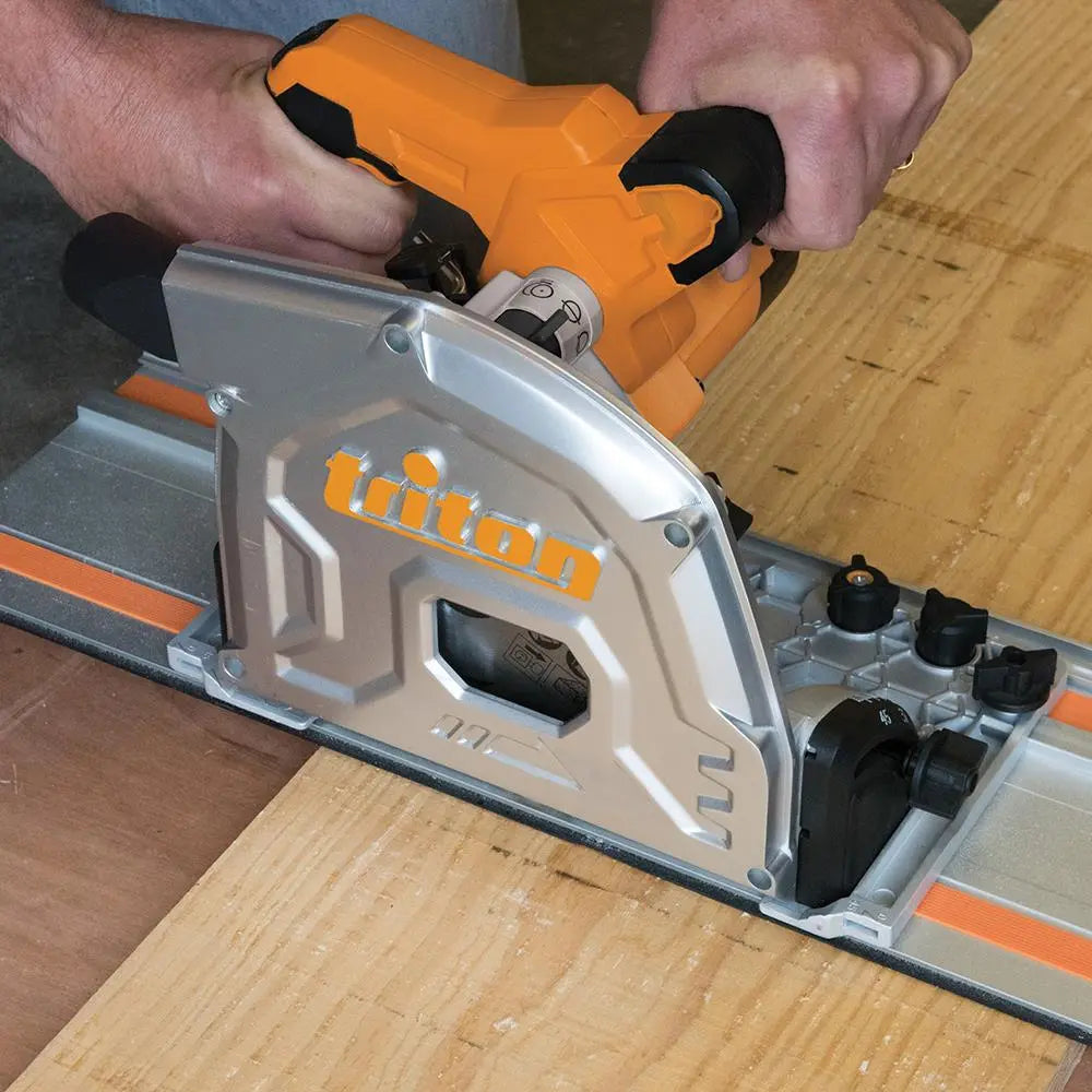 Triton 1400W Track Saw Kit 185mm 4pce TTS185KIT 534156  White Rose Tools
