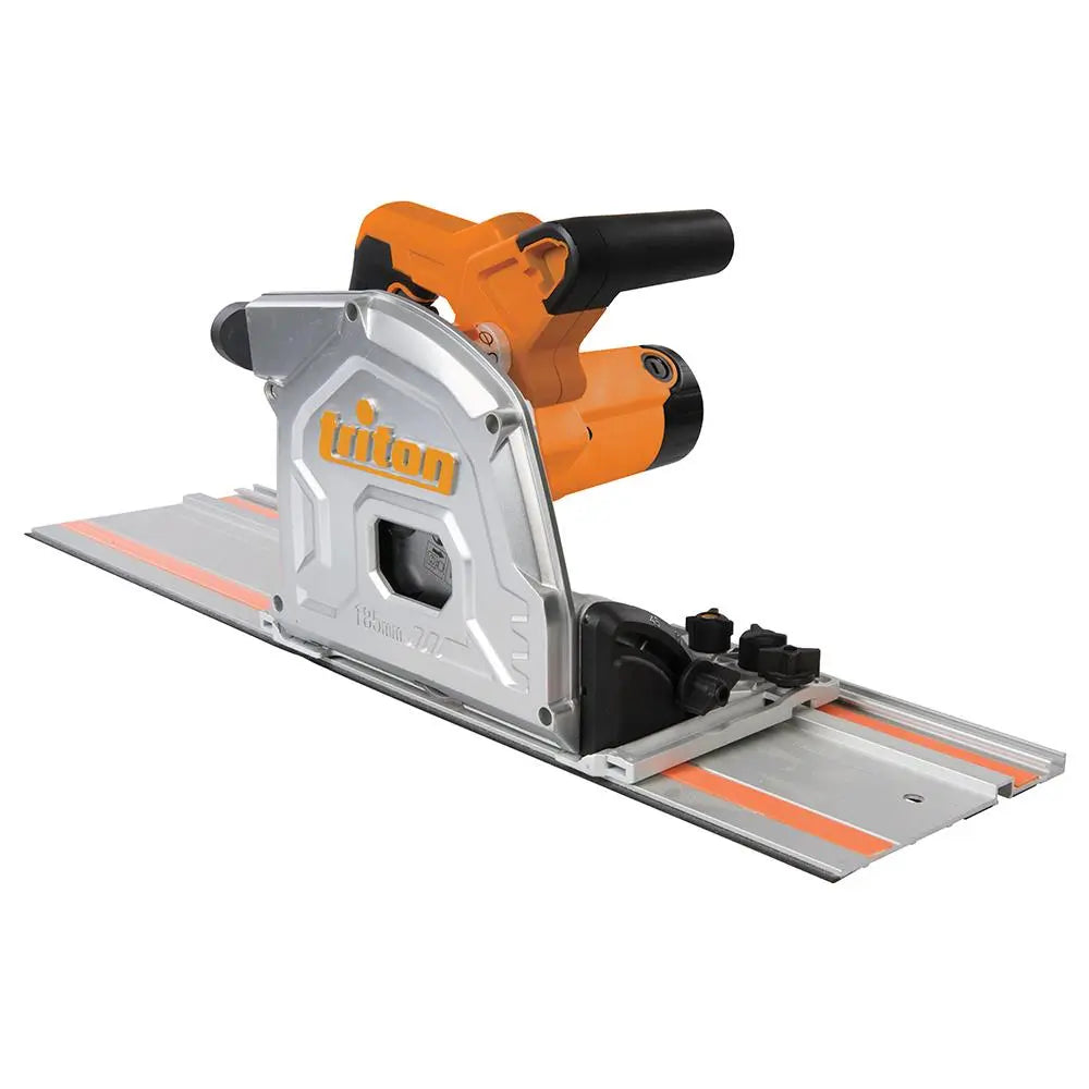 Triton 1400W Track Saw Kit 185mm 4pce TTS185KIT 534156  White Rose Tools