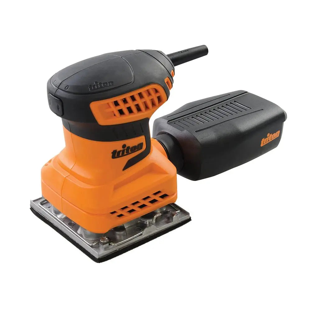 Triton 200W Orbital Palm Sander 1/4 Sheet TQTRSS 389621  White Rose Tools