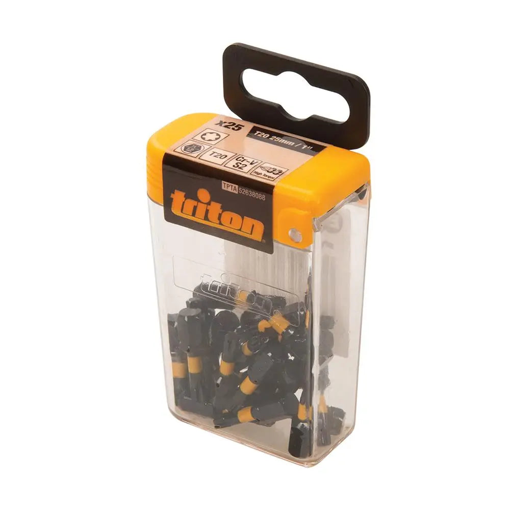 Triton 25 Piece Impact Bit Sets 25mm Pozi, Phillips, Slotted, Torx Or Square 