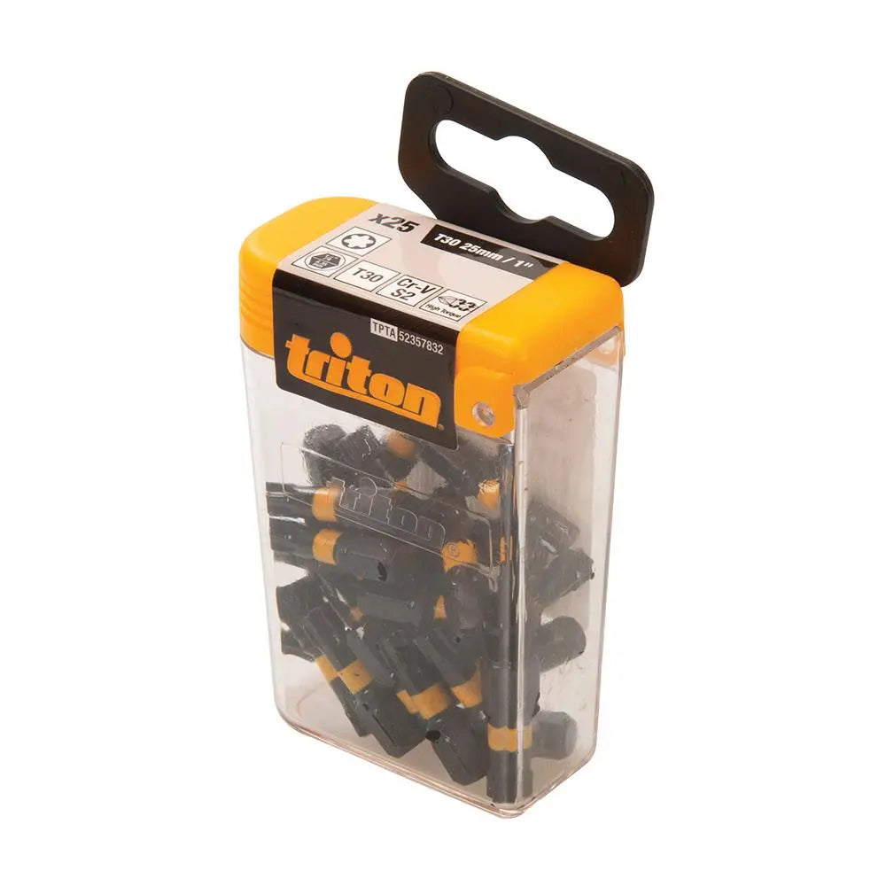 Triton 25 Piece Impact Bit Sets 25mm Pozi, Phillips, Slotted, Torx Or Square 