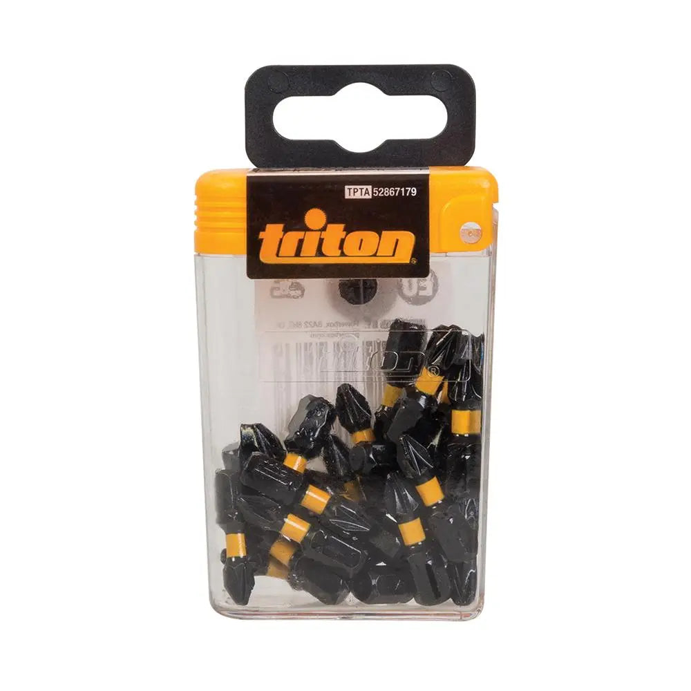 Triton 25 Piece Impact Bit Sets 25mm Pozi, Phillips, Slotted, Torx Or Square 