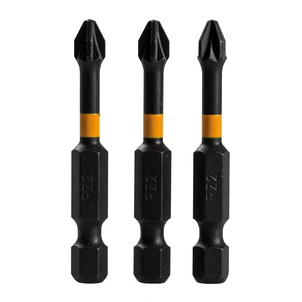 Triton Pozi Screwdriver Impact Bit 3pk PZ2 50mm 740013  White Rose Tools
