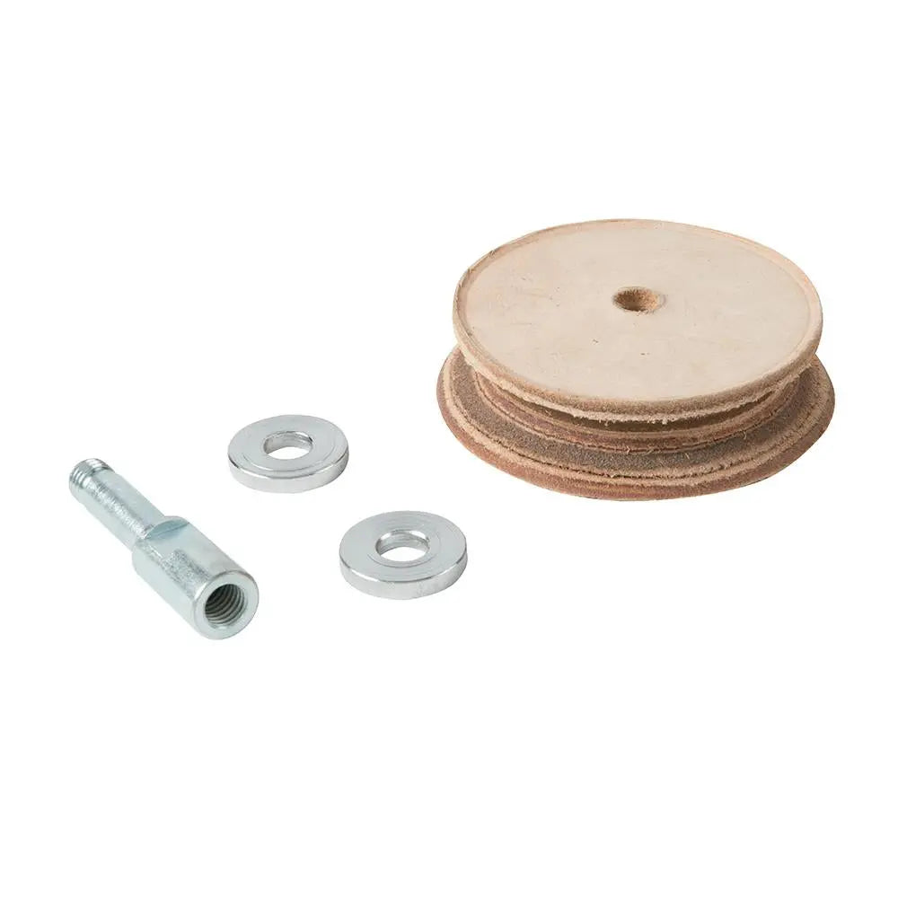 Triton Profiled Leather Honing Wheel TWSLHW 980292  White Rose Tools
