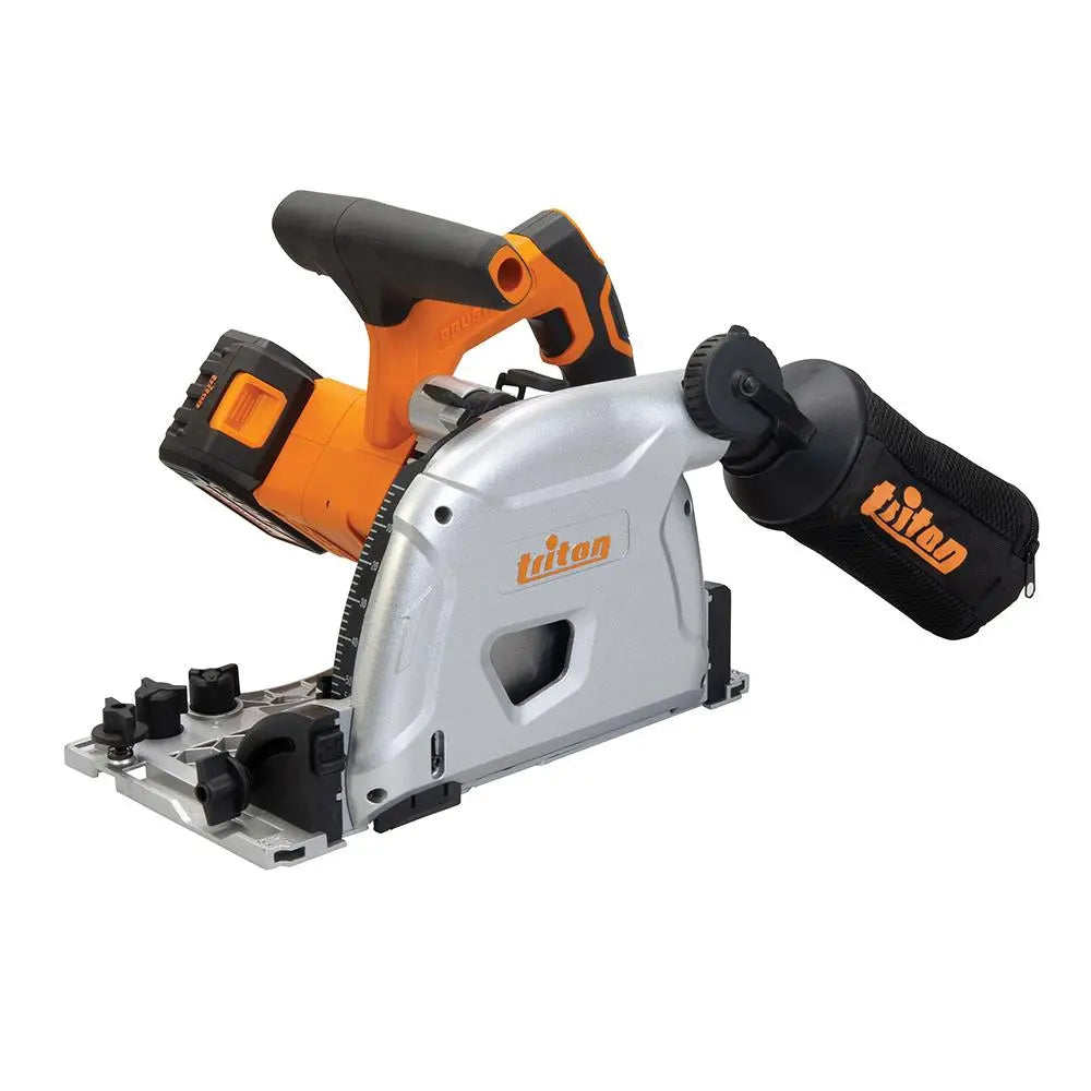 Triton T20 Brushless Plunge Track Saw Kit 20V T20TS165BLKIT 985836  White Rose Tools