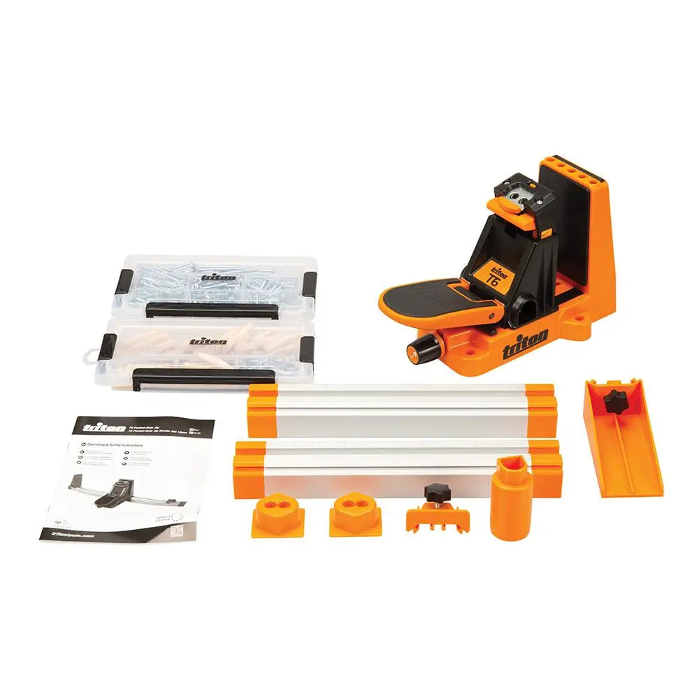Triton T6 Pocket-Hole Jig Master Set 12pce T6PHJM 785243  White Rose Tools