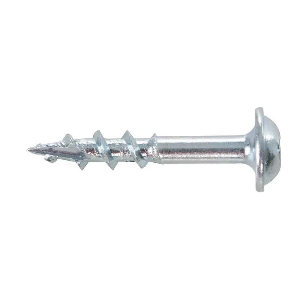Triton Zinc Pocket Hole Screws Washer Head Coarse - Choose Size  White Rose Tools