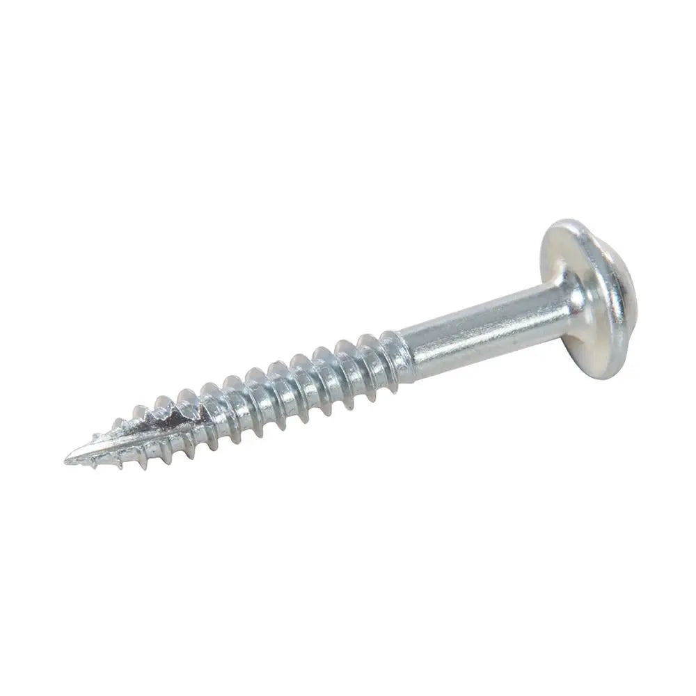 Triton Zinc Pocket-Hole Screws Washer Head Fine P/HF 7 x 1-1/4" 500pk 693383  White Rose Tools