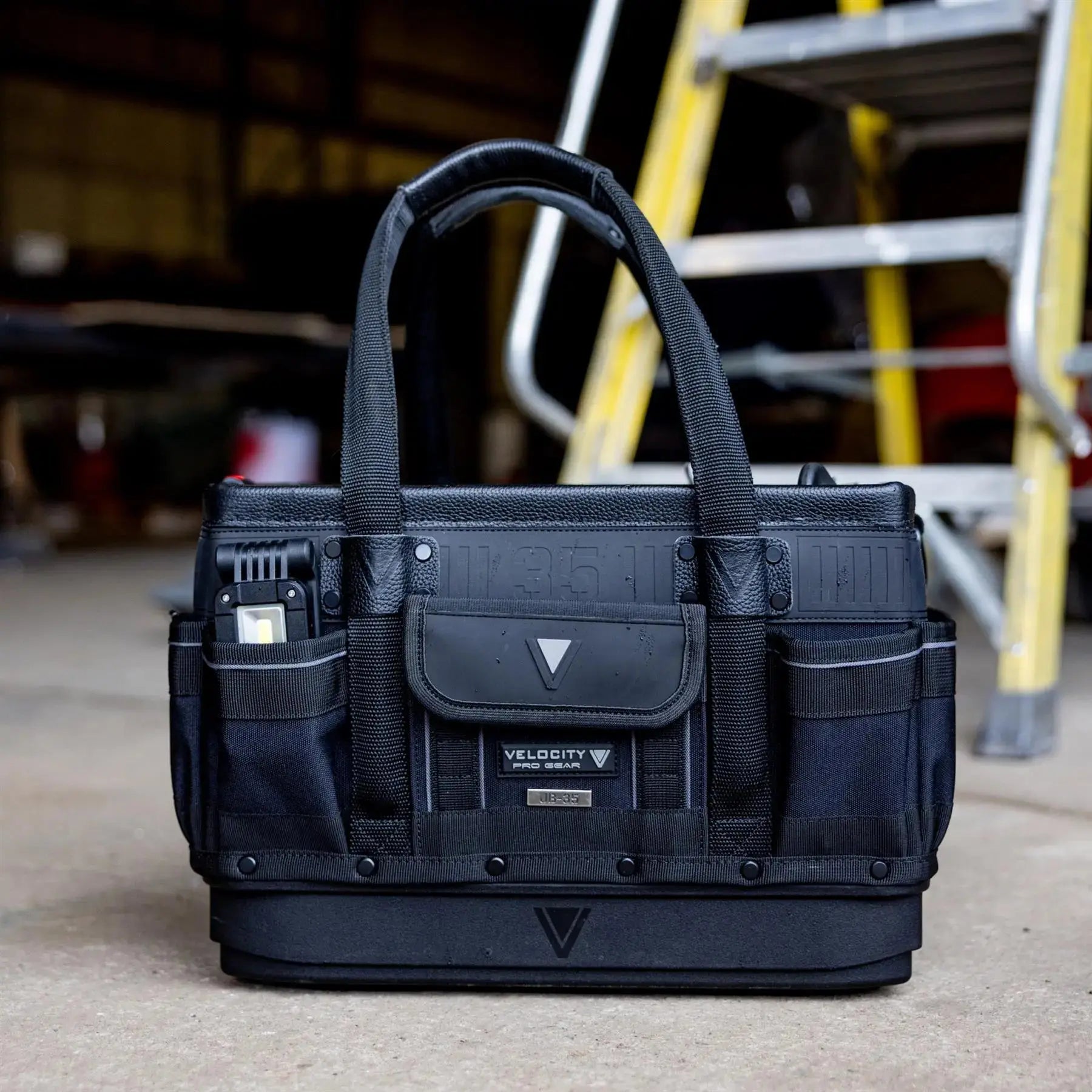 Velocity Rogue 35 Jobbing Tool Bag Shadow Black JB-35-B  White Rose Tools