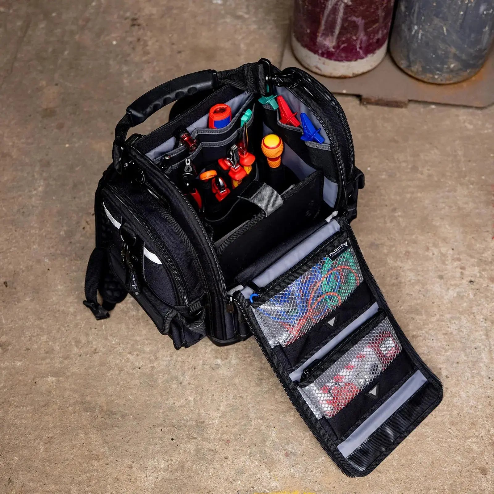 Velocity Tester Backpack BP22 Shadow Black Connect Compatible BP-22-B  White Rose Tools