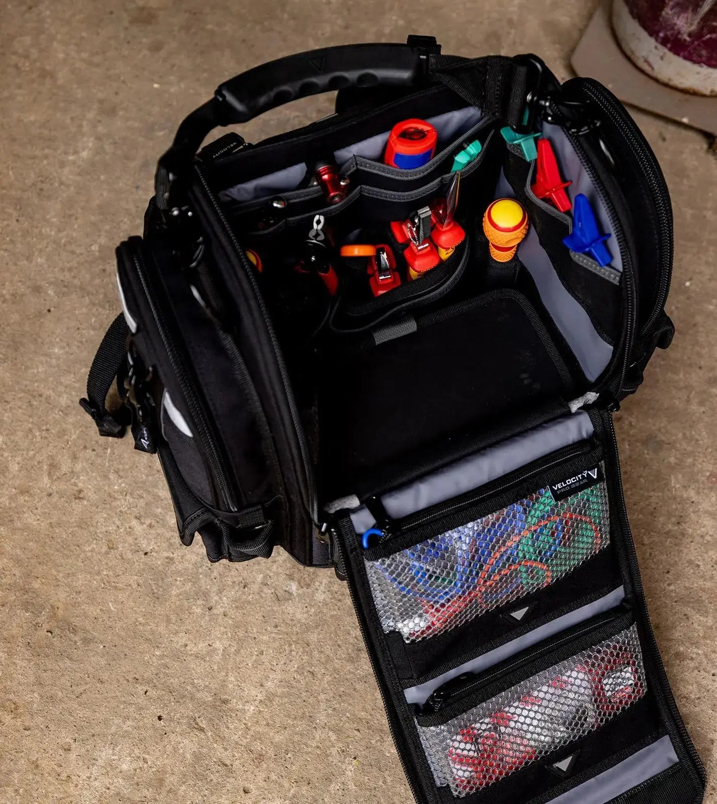 Velocity Tester Backpack BP22 Shadow Black Connect Compatible BP-22-B  White Rose Tools