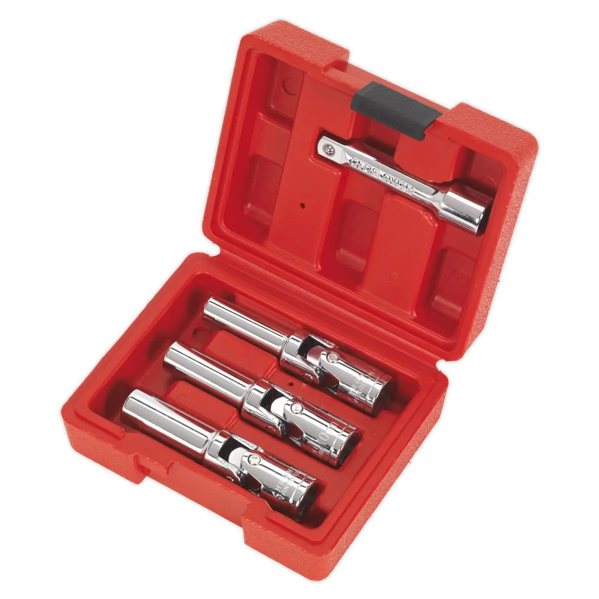 WRT Sealey Diesel Glow Plug Socket Set 4pc 3/8"Sq Drive  White Rose Tools