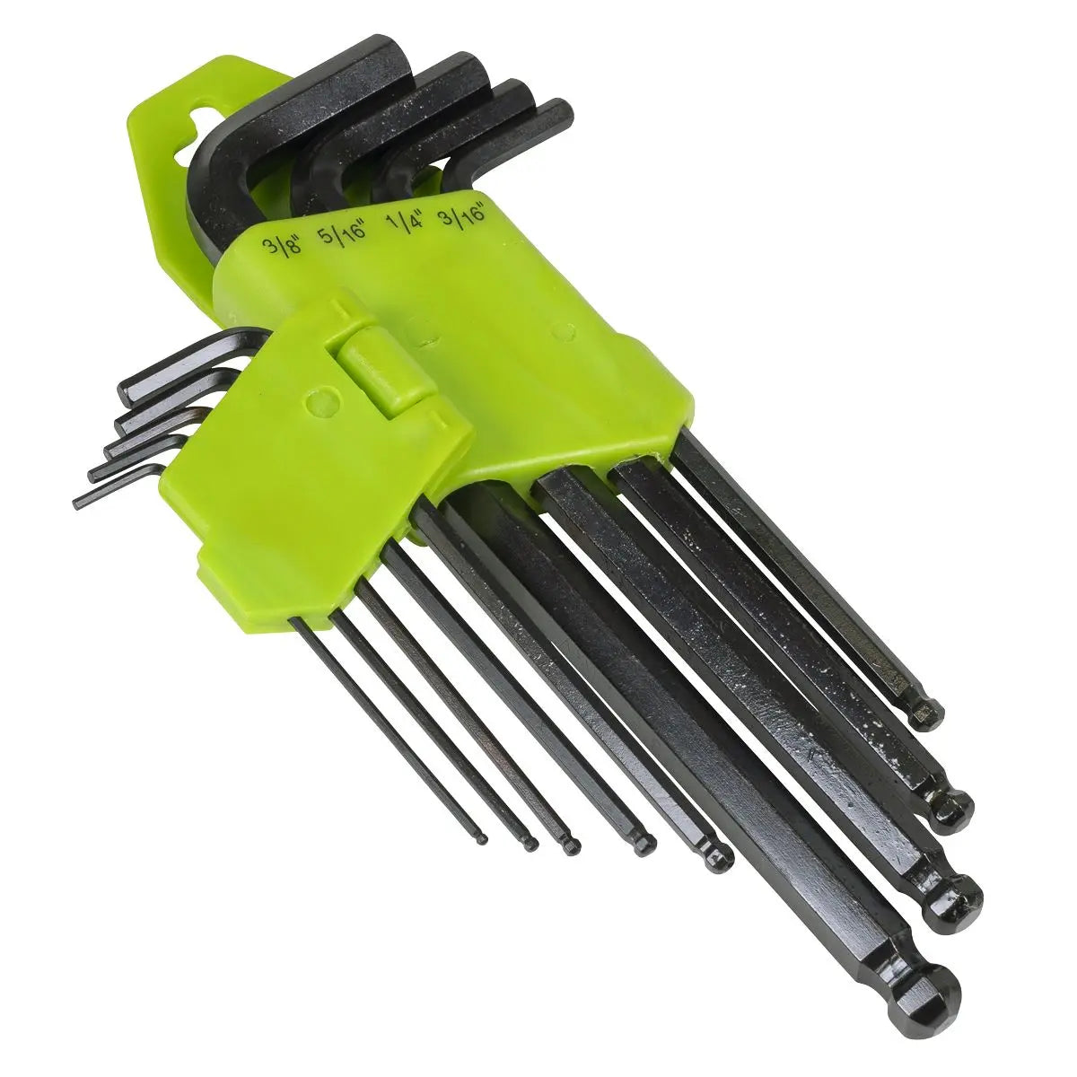 WRT Siegen Hex Key Set Ball-End Long Imperial Measurement Allen Work Tool 9pc 
