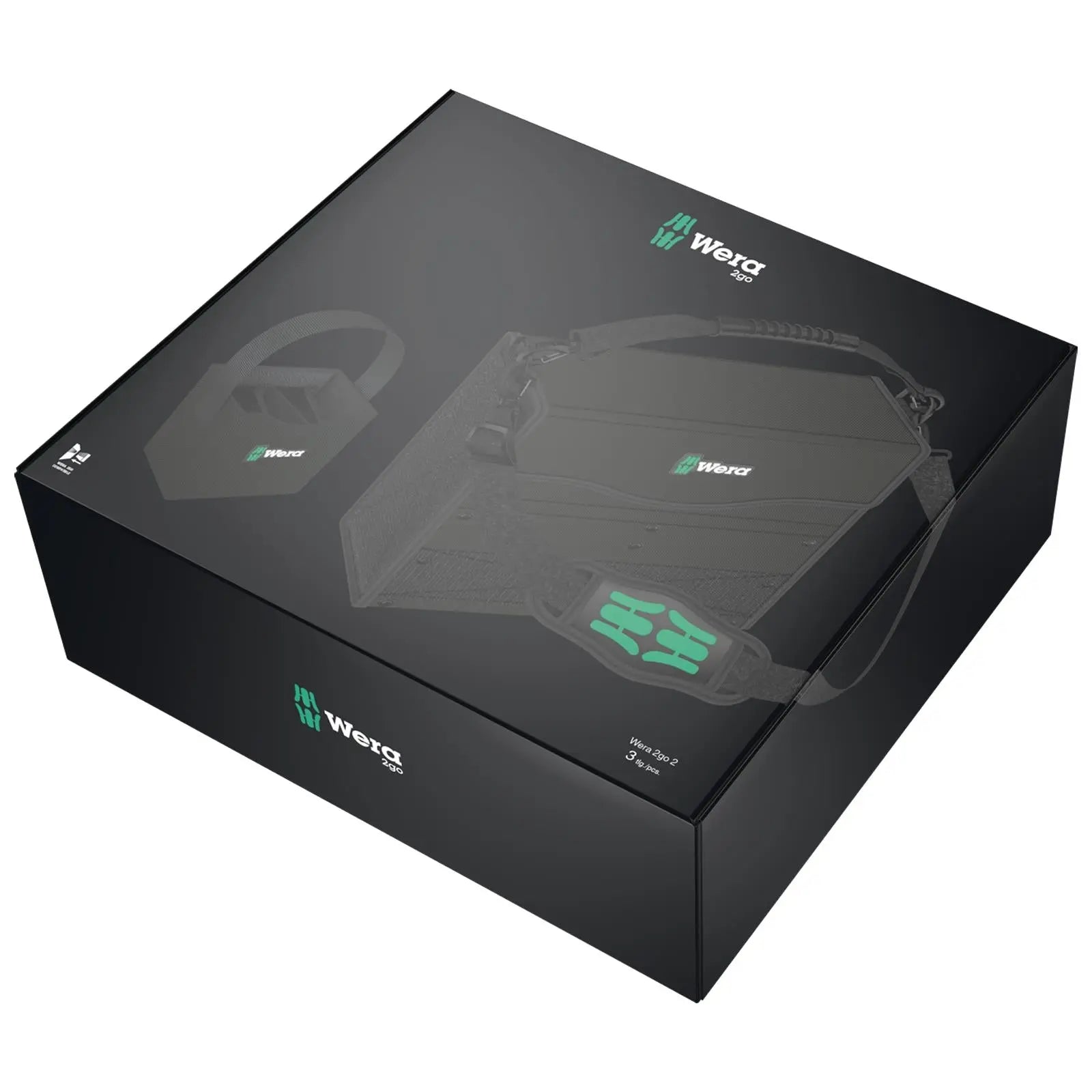 Wera 2go 2 Tool Container 3 Piece Tool Storage Bag  White Rose Tools