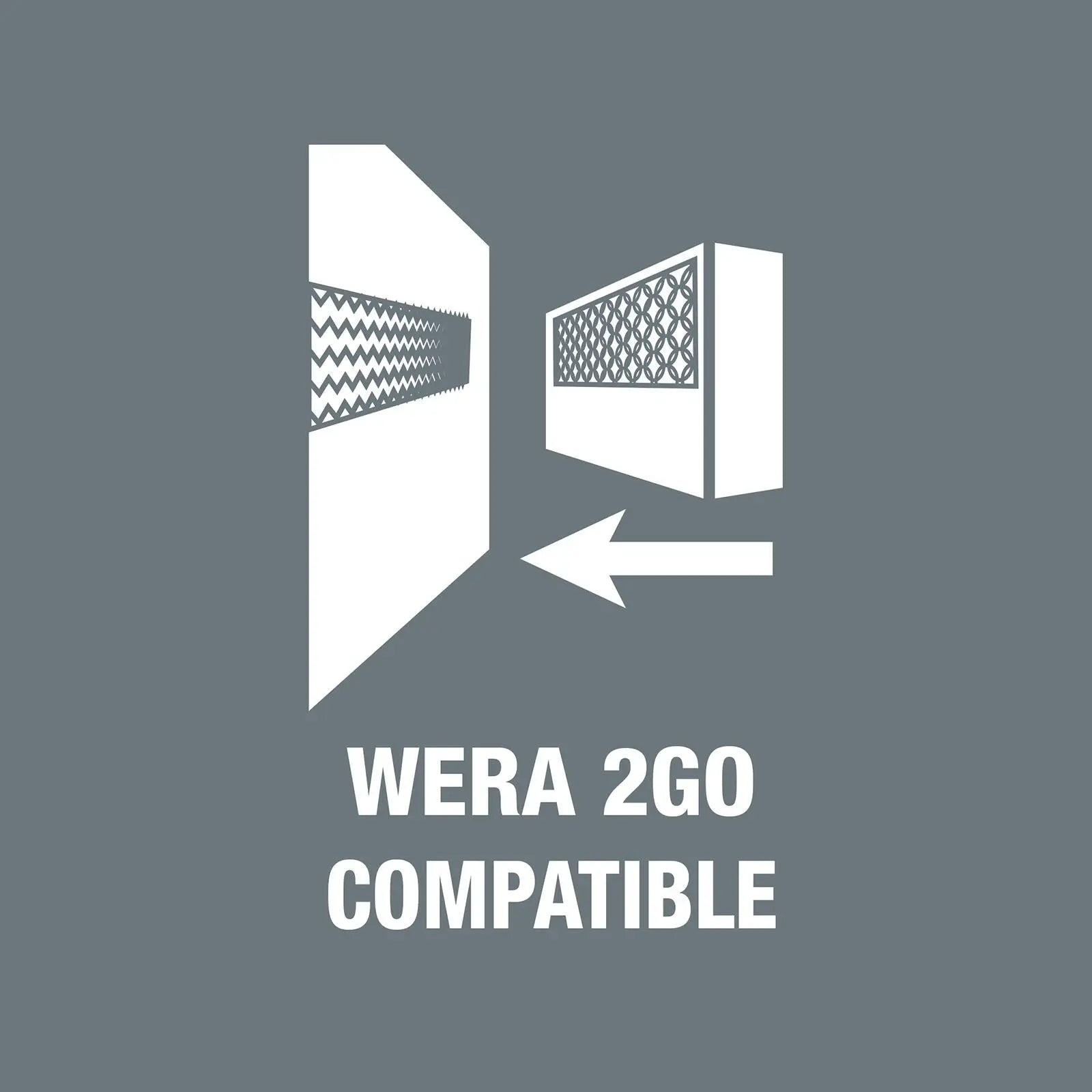 Wera 2go 2 Tool Container 3 Piece Tool Storage Bag  White Rose Tools