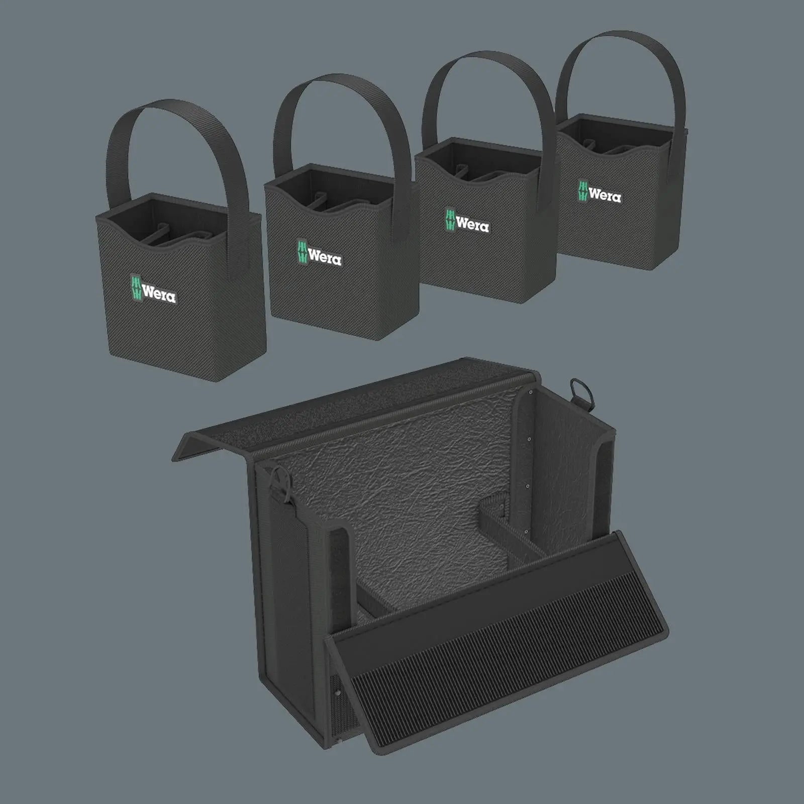 Wera 2go 2 XL Tool Container 2 Piece Tool Storage Bag  White Rose Tools