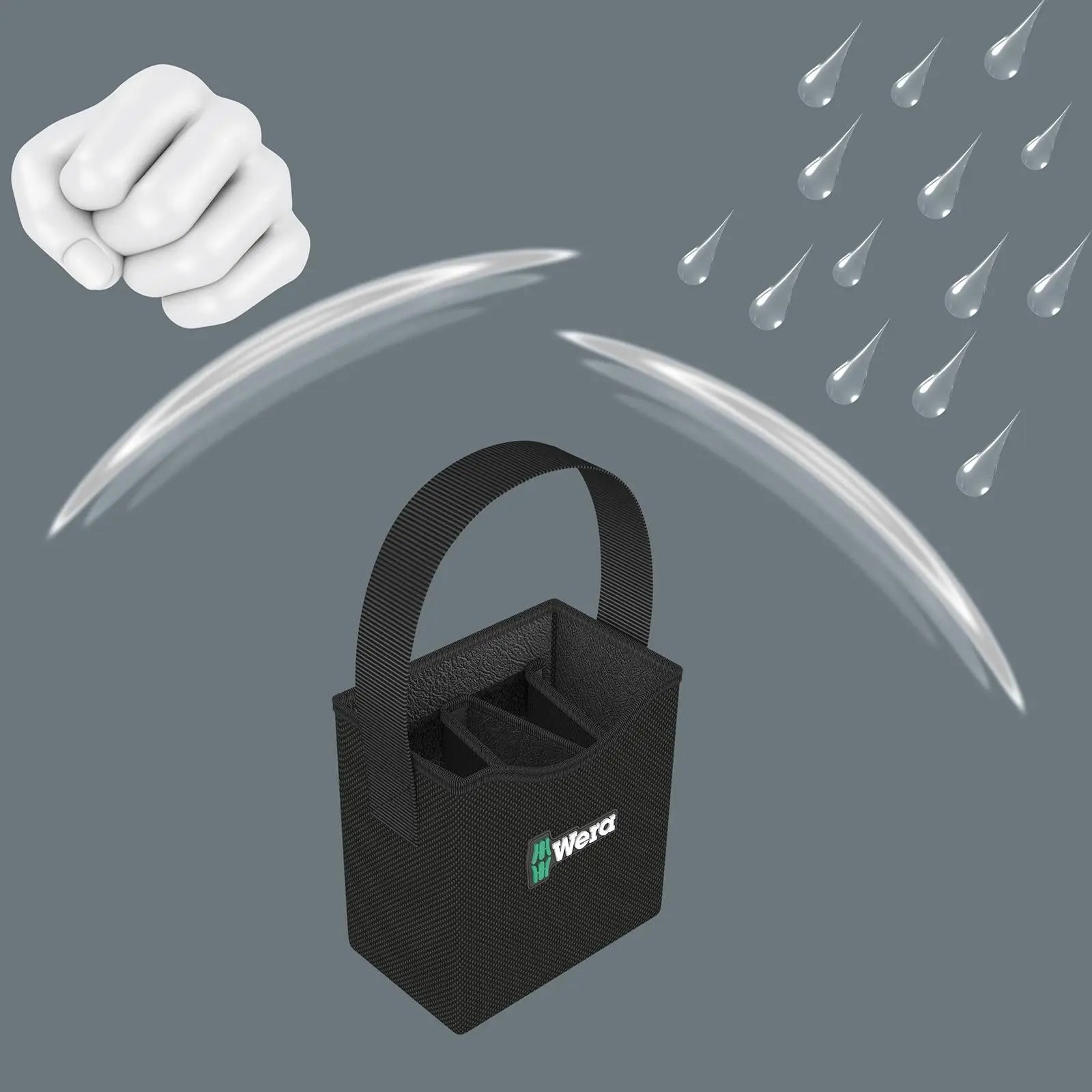 Wera 2go 4 Tool Quiver Storage  White Rose Tools