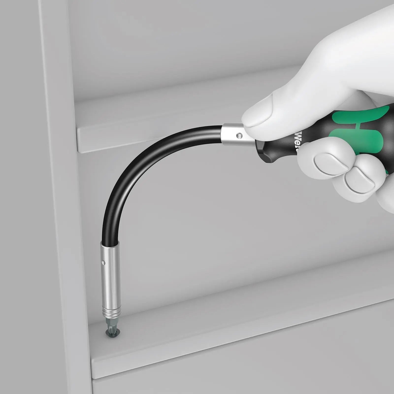 Wera 393 S Kraftform Kompakt Screwdriver Bit Holder Extra Slim with Flexible Shaft 