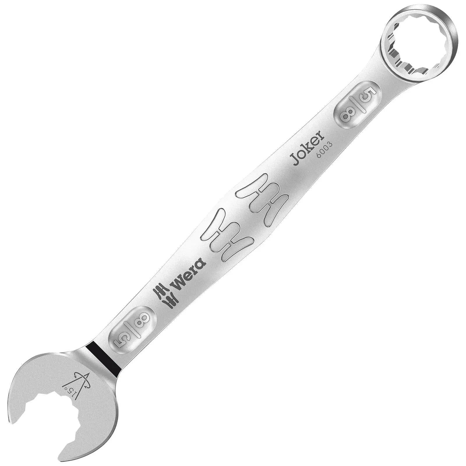Wera 6003 Joker Combination Spanner Wrench Open End Ring Imperial 