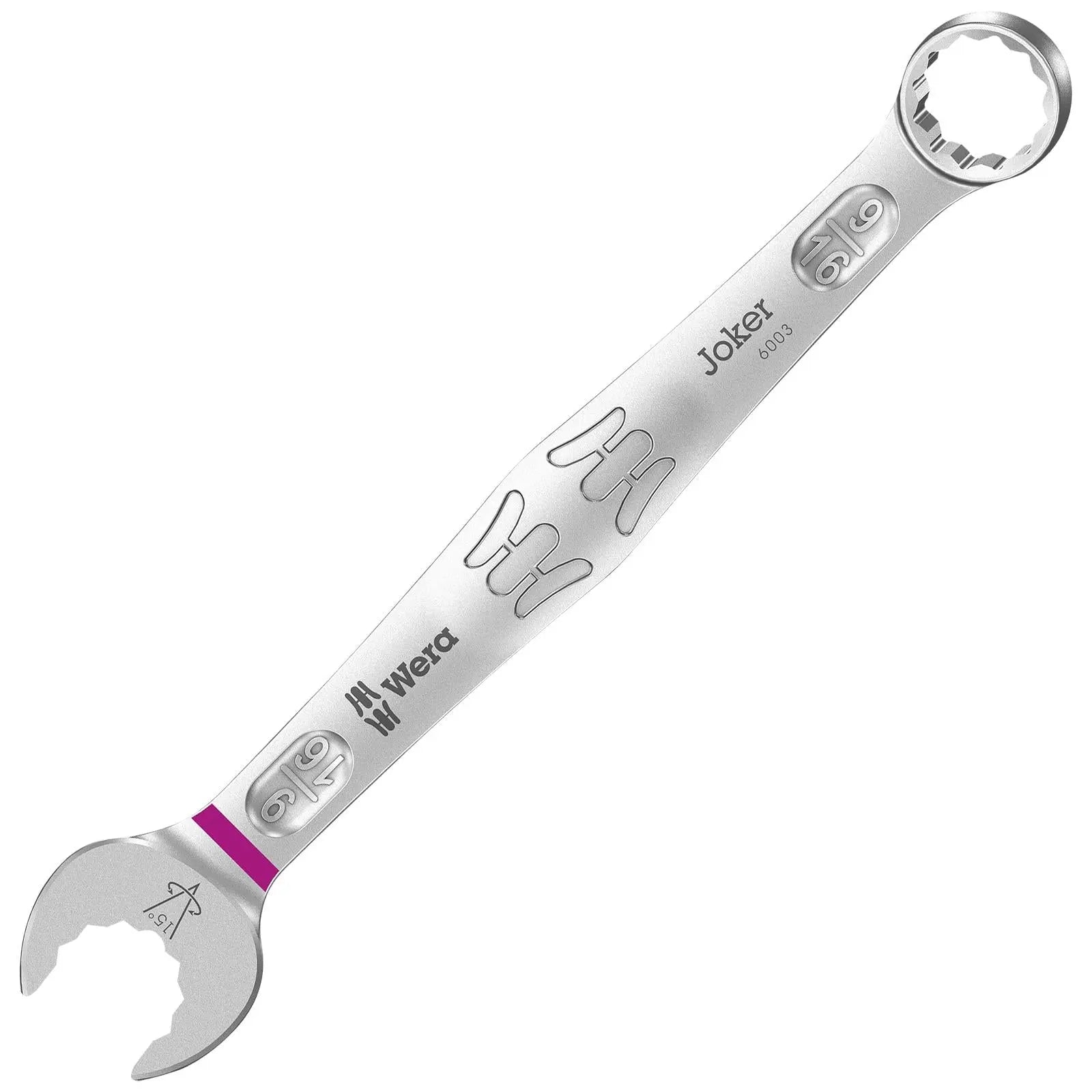 Wera 6003 Joker Combination Spanner Wrench Open End Ring Imperial 