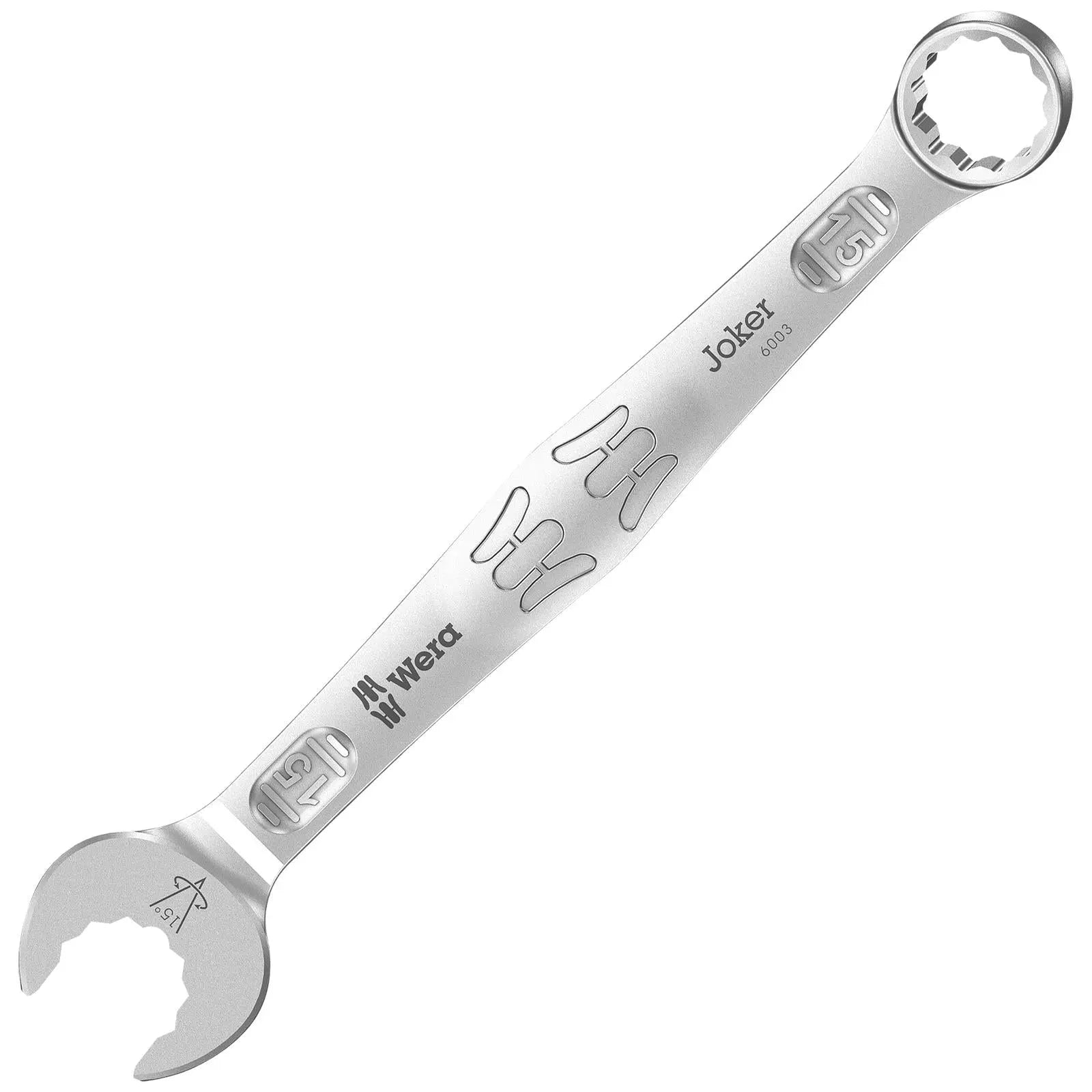 Wera 6003 Joker Combination Spanner Wrench Open End Ring Metric 