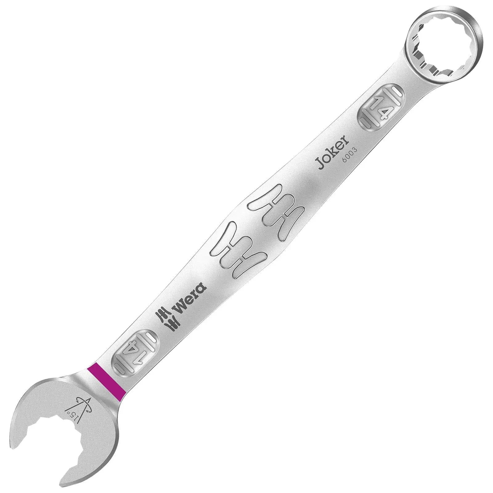Wera 6003 Joker Combination Spanner Wrench Open End Ring Metric 