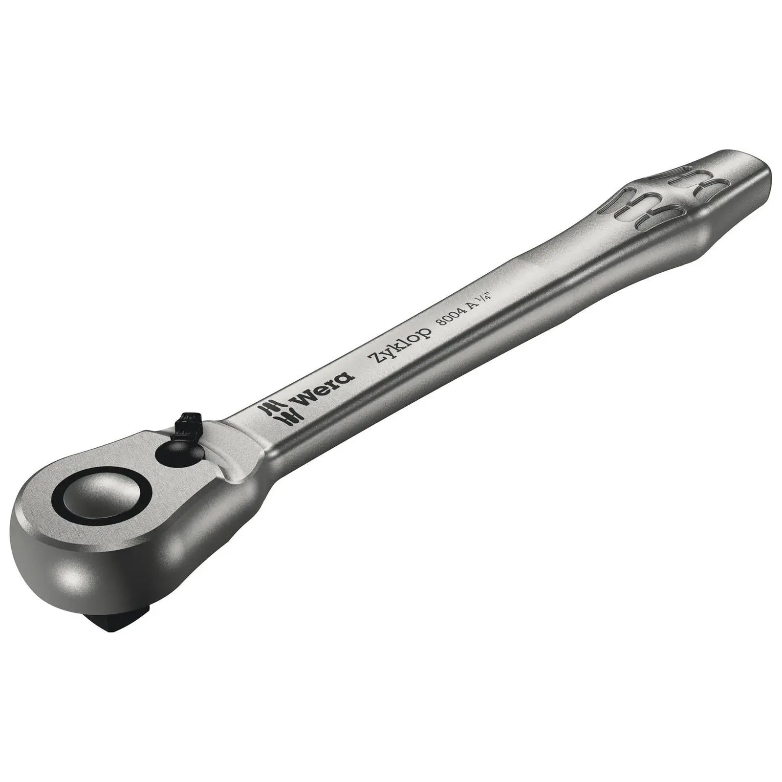 Wera 8004 A Zyklop Metal Ratchet with Switch Lever 1/4" Drive 72 Tooth  White Rose Tools