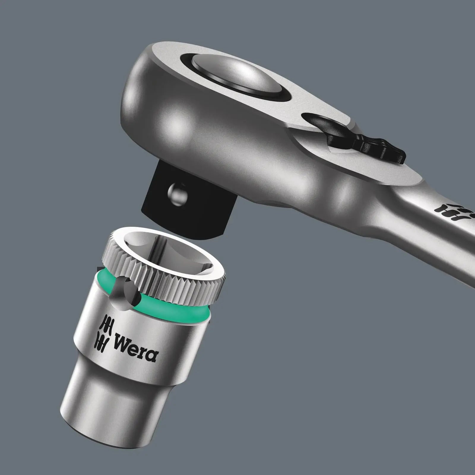 Wera 8004 A Zyklop Metal Ratchet with Switch Lever 1/4" Drive 72 Tooth  White Rose Tools