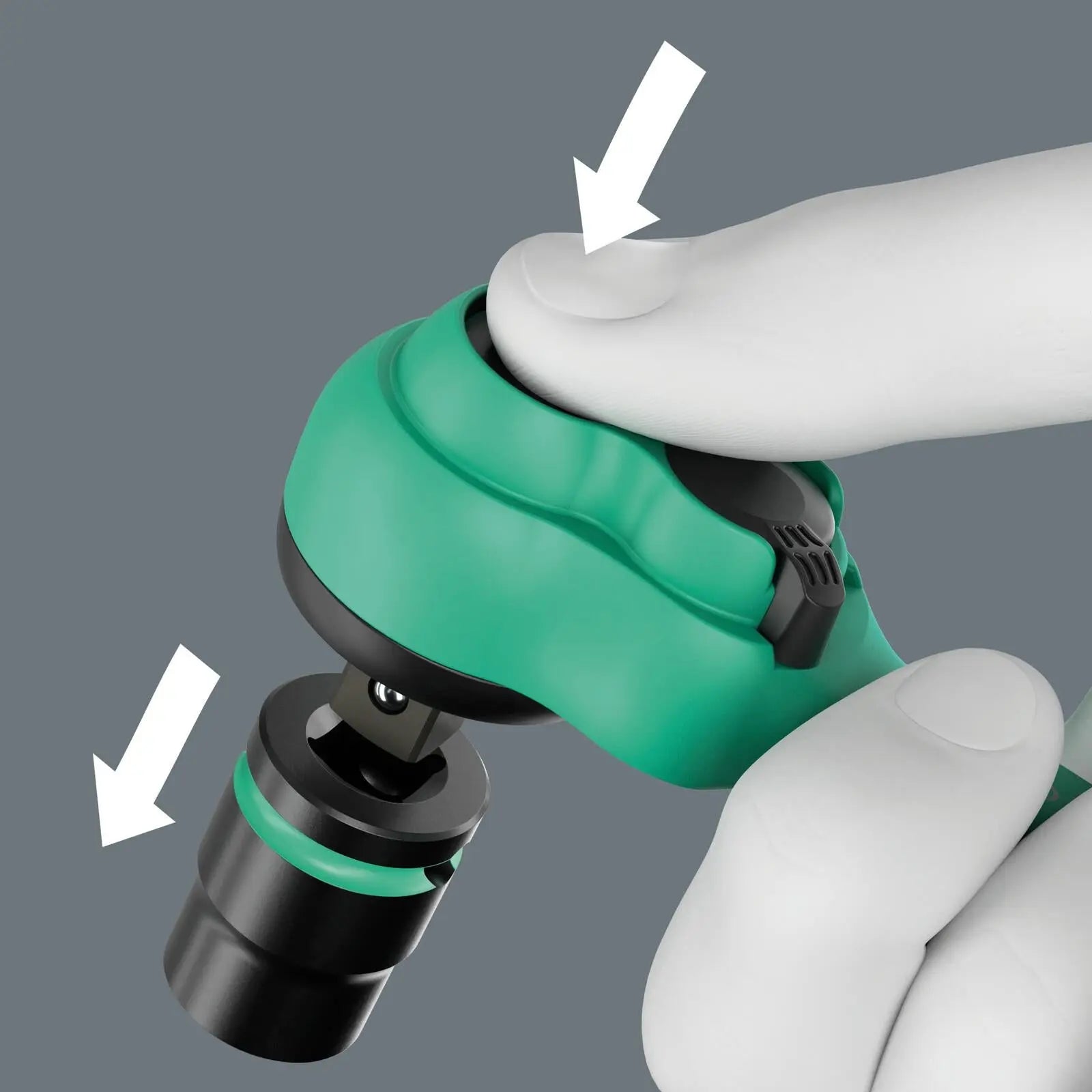 Wera 8010 A Zyklop Comfort Ratchet Handle Wrench Reversible 1/4" Drive  White Rose Tools