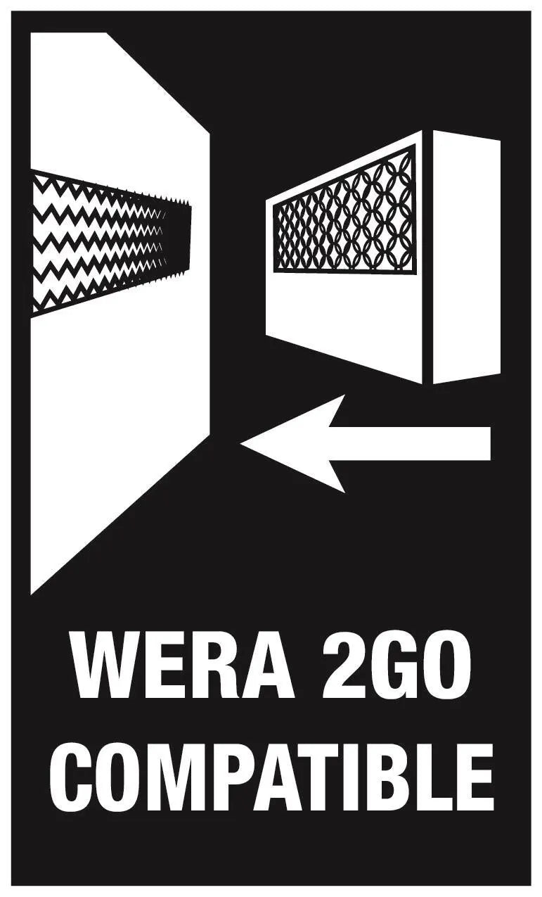 Wera 8100 SA 13 Zyklop Comfort Ratchet Set Reversible 1/4" Drive Metric in Case 15 Pieces  White Rose Tools